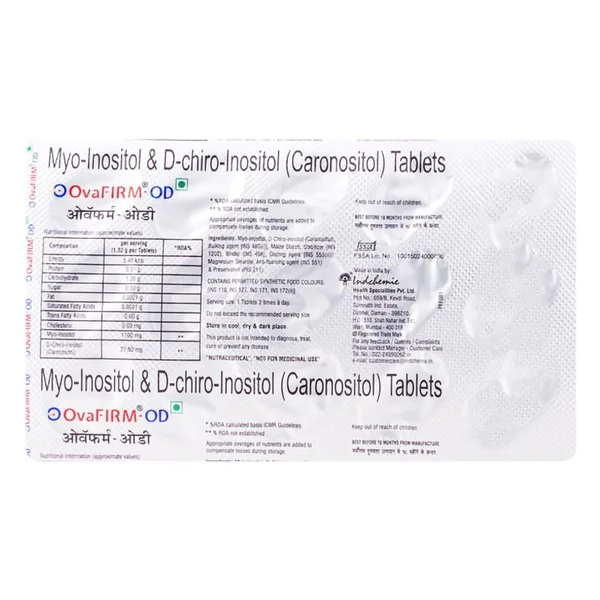 Ovafirm-OD Tablet 15's, Pack of 15 TABLETS