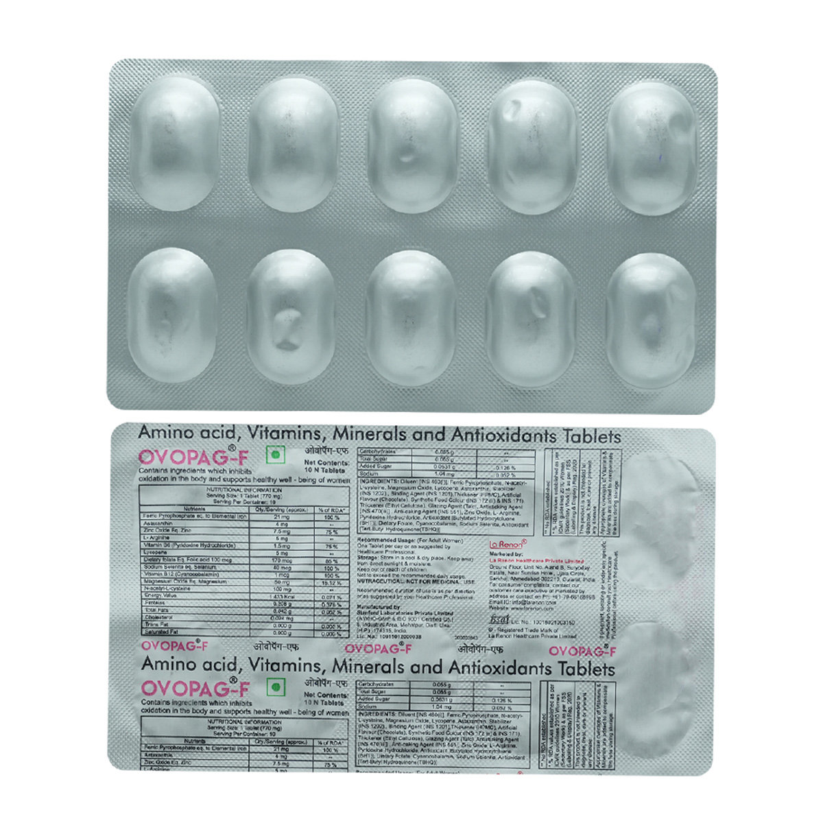 Ovopag-F Tablet 10's, Pack of 10 Ovopag-F Tablet 10's, Pack of 10