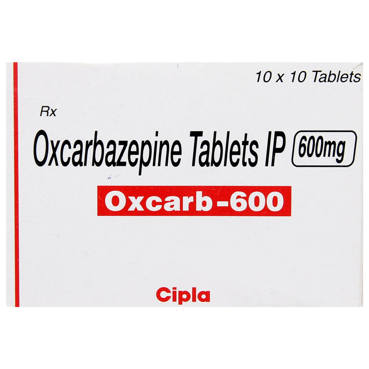 Oxcarb 600 Tablet 10's, Pack of 10 TABLETS Oxcarb 600 Tablet 10's, Pack of 10 TABLETS