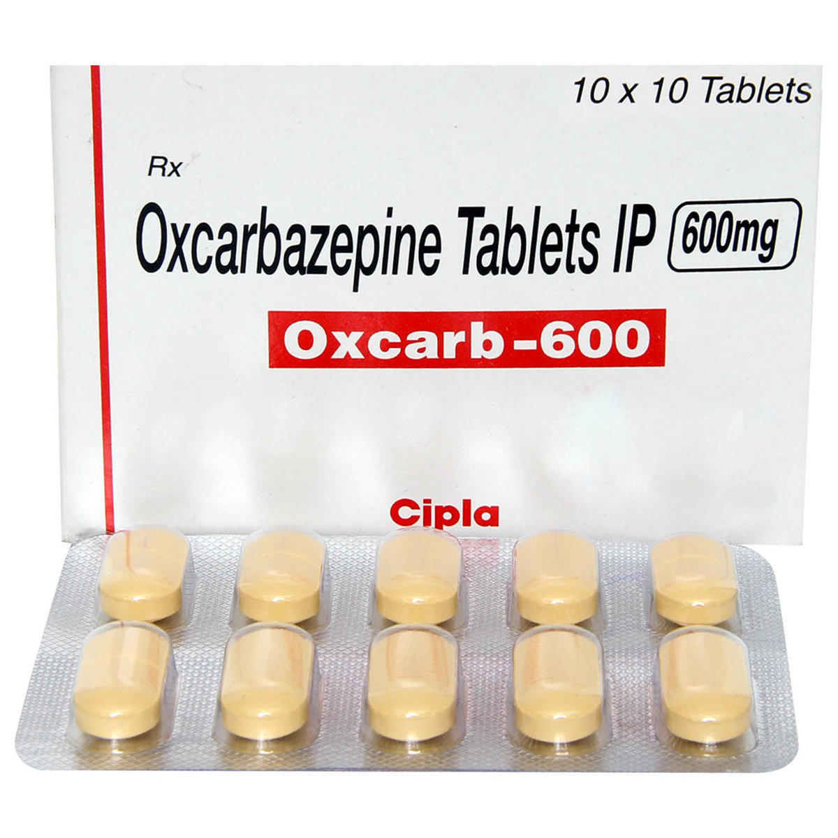 Oxcarb 600 Tablet 10's, Pack of 10 TABLETS Oxcarb 600 Tablet 10's, Pack of 10 TABLETS