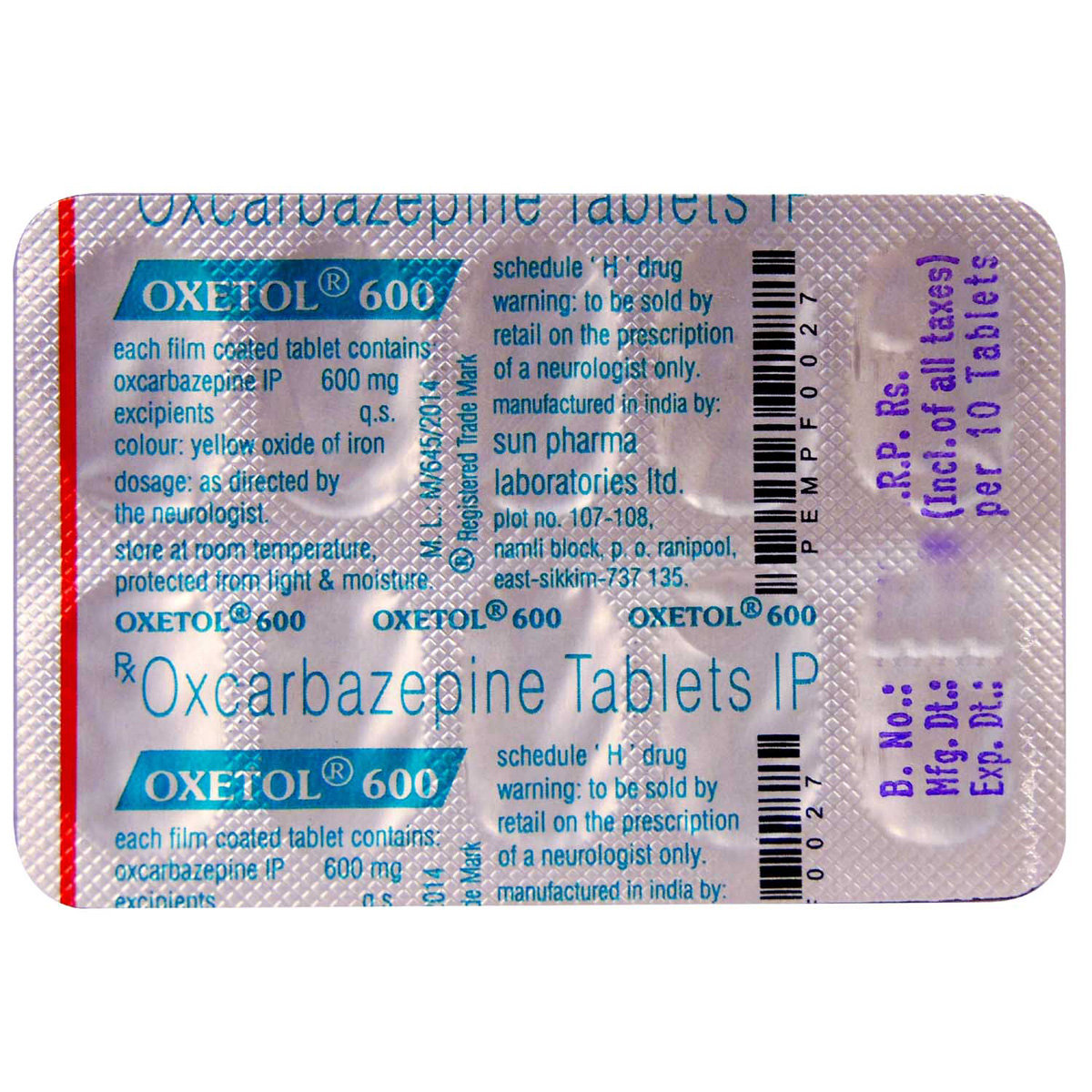 Oxetol 600 Tablet 10's, Pack of 10 TABLETS Oxetol 600 Tablet 10's, Pack of 10 TABLETS