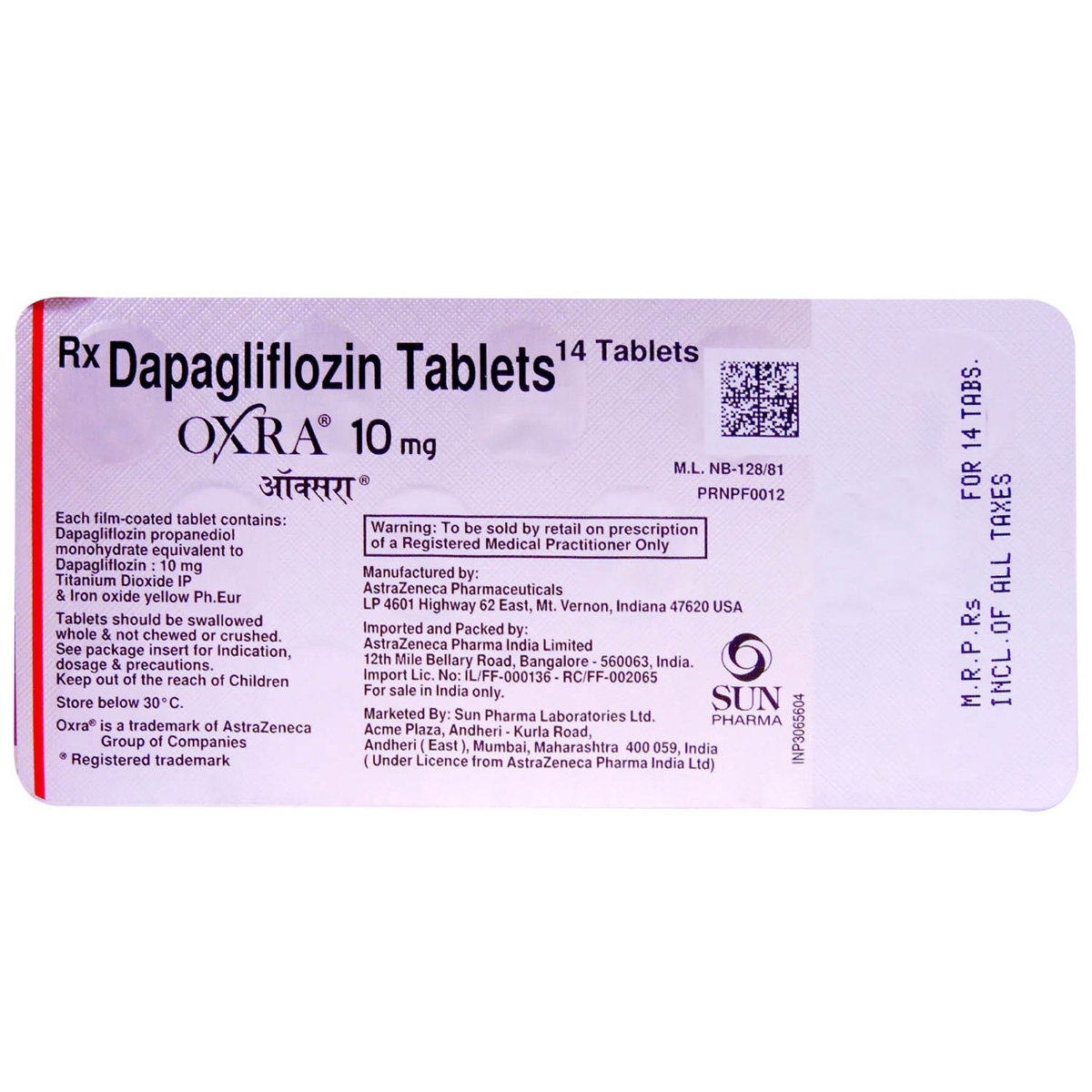 Oxra 10 mg Tablet 14's, Pack of 14 TABLETS Oxra 10 mg Tablet 14's, Pack of 14 TABLETS