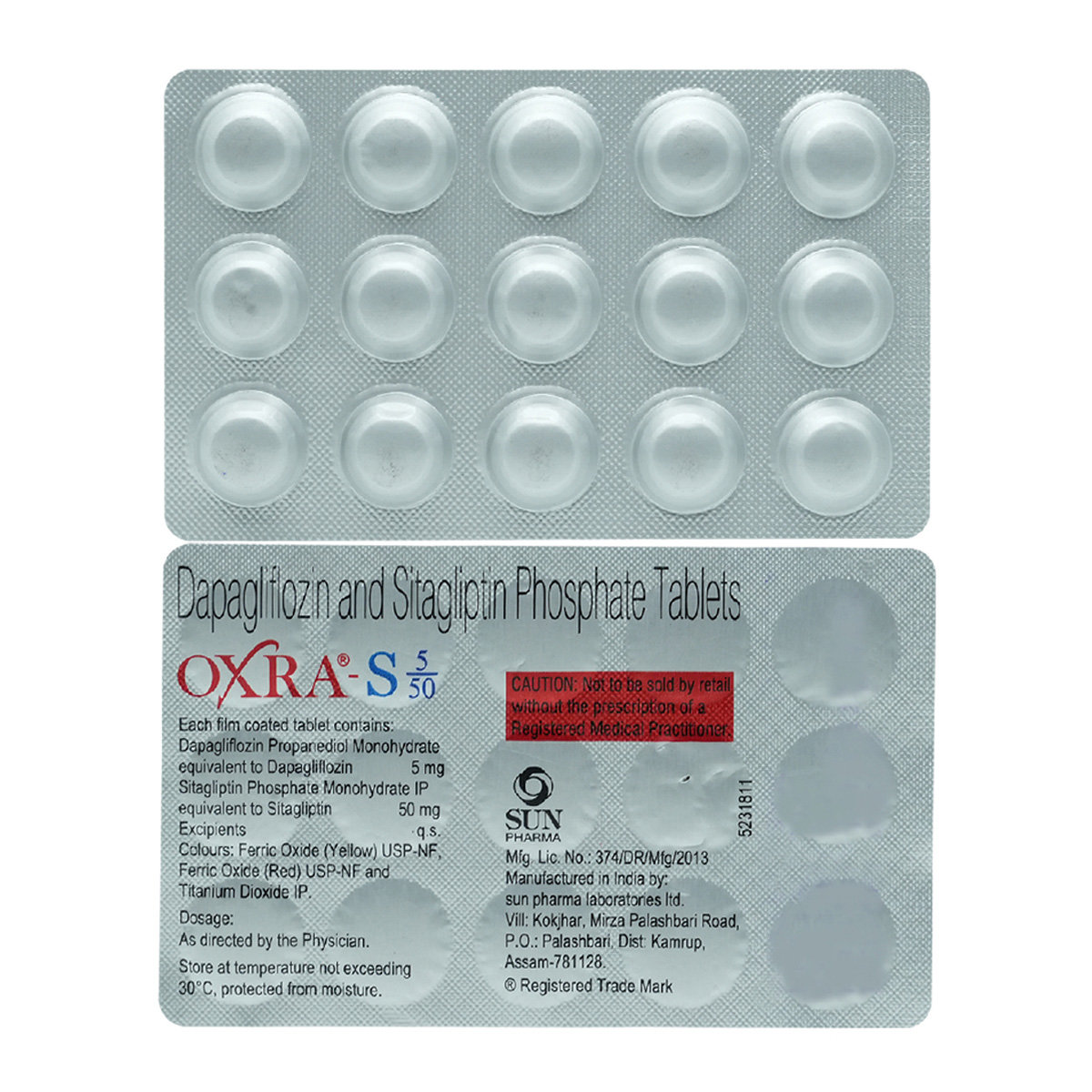 Oxra-S 5/50 mg Tablet 15's, Pack of 15 Oxra-S 5/50 mg Tablet 15's, Pack of 15