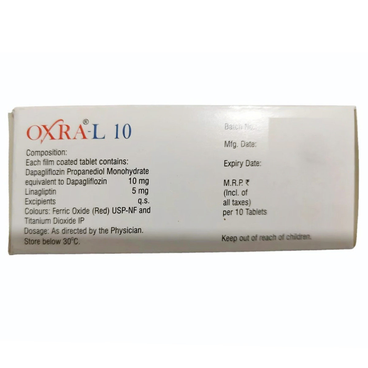 Oxra-L 10 Tablet 10's, Pack of 10 TabletS Oxra-L 10 Tablet 10's, Pack of 10 TabletS