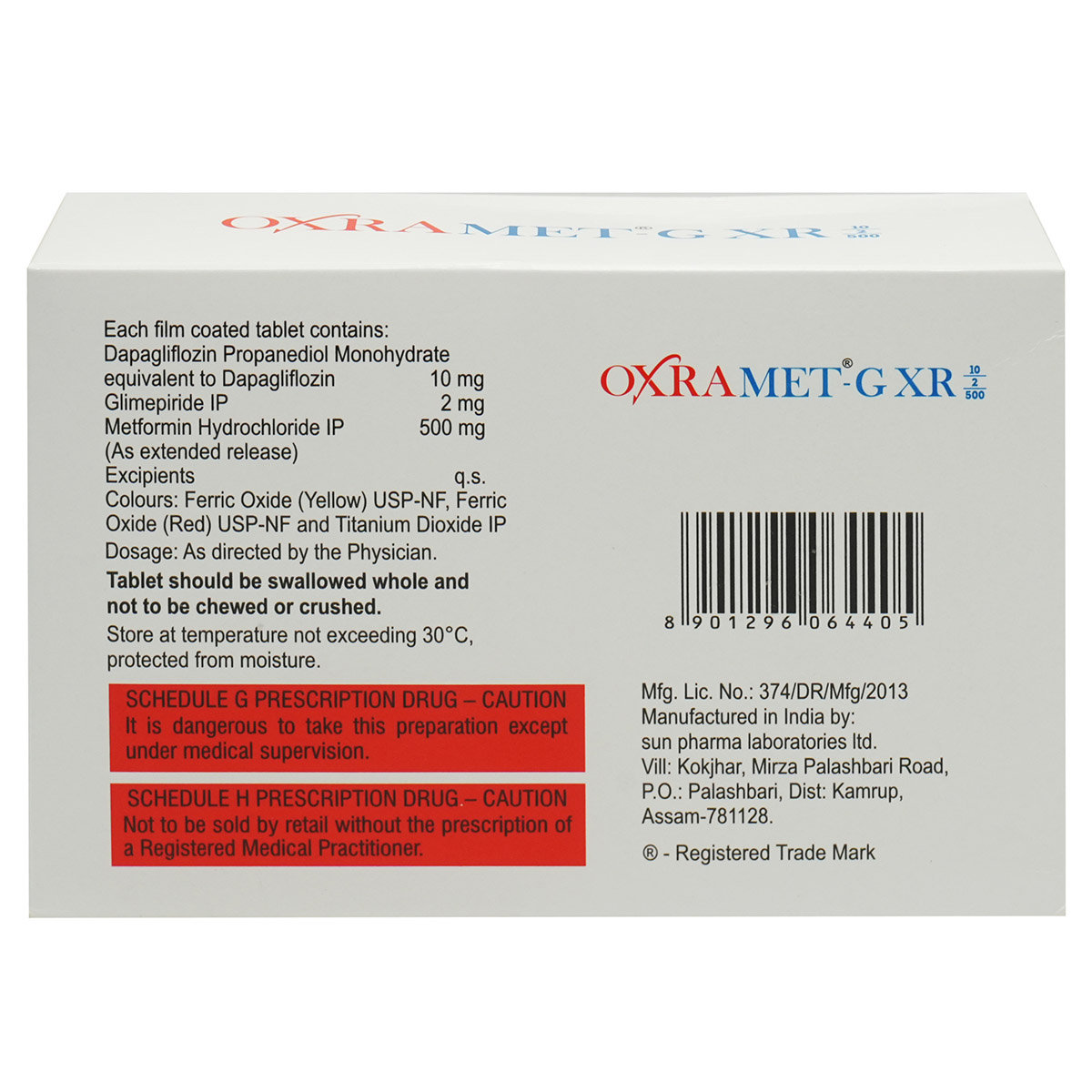 Oxramet-G XR 10/2/500 Tablet 7's, Pack of 7 TabletS Oxramet-G XR 10/2/500 Tablet 7's, Pack of 7 TabletS