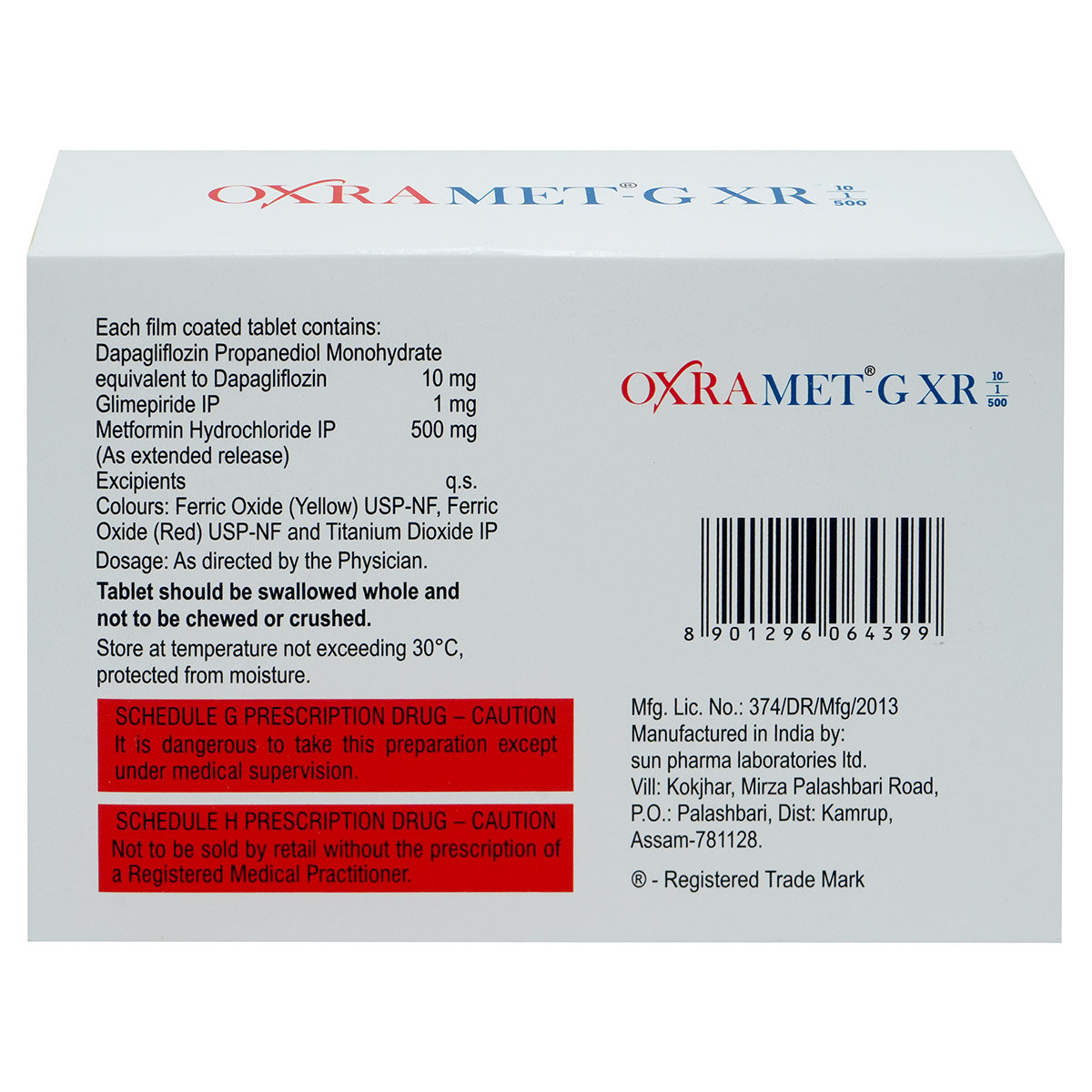 Oxramet-G XR 10/1/500 Tablet 7's, Pack of 7 TabletS Oxramet-G XR 10/1/500 Tablet 7's, Pack of 7 TabletS