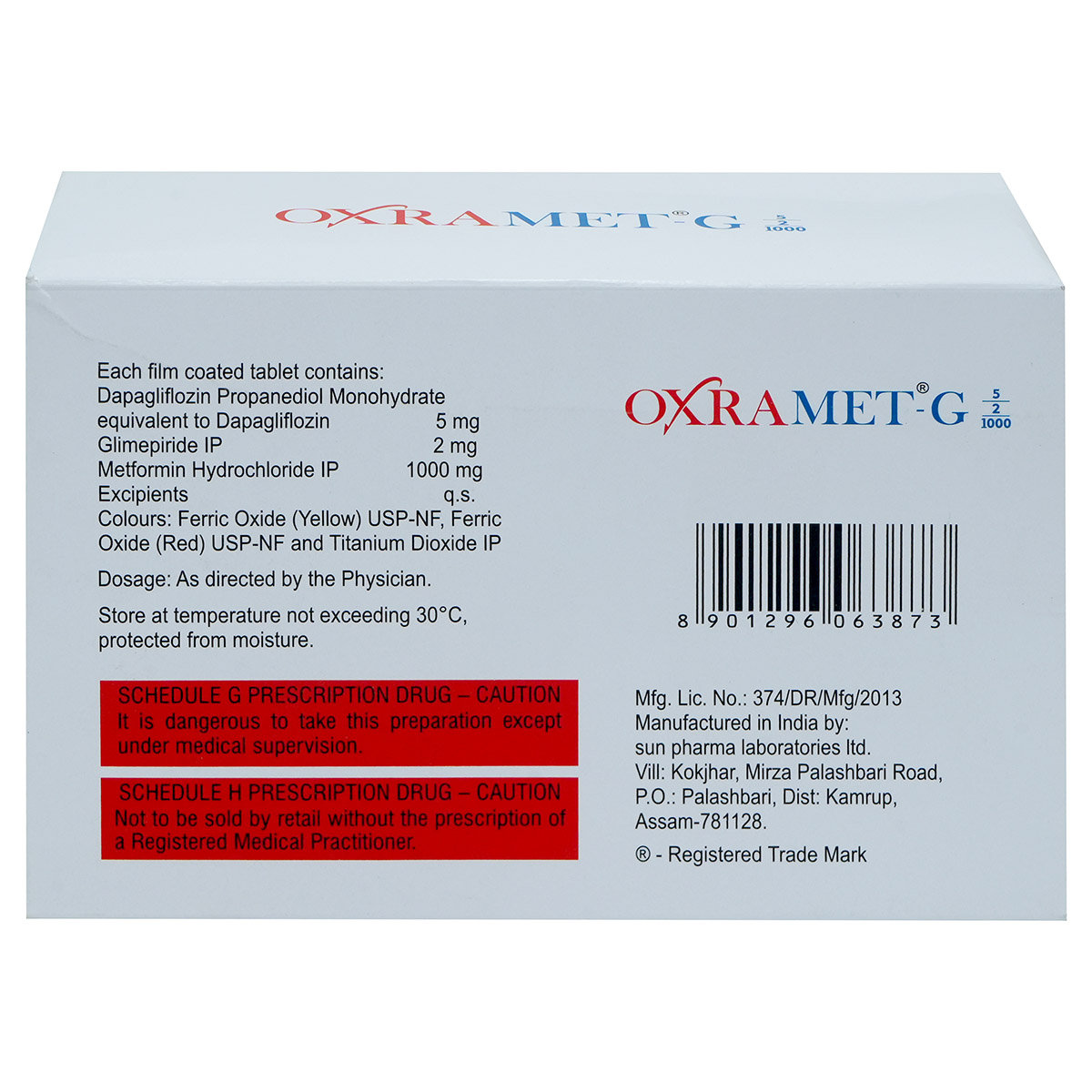 Oxramet-G 5/2/1000 Tablet 7's, Pack of 7 Oxramet-G 5/2/1000 Tablet 7's, Pack of 7