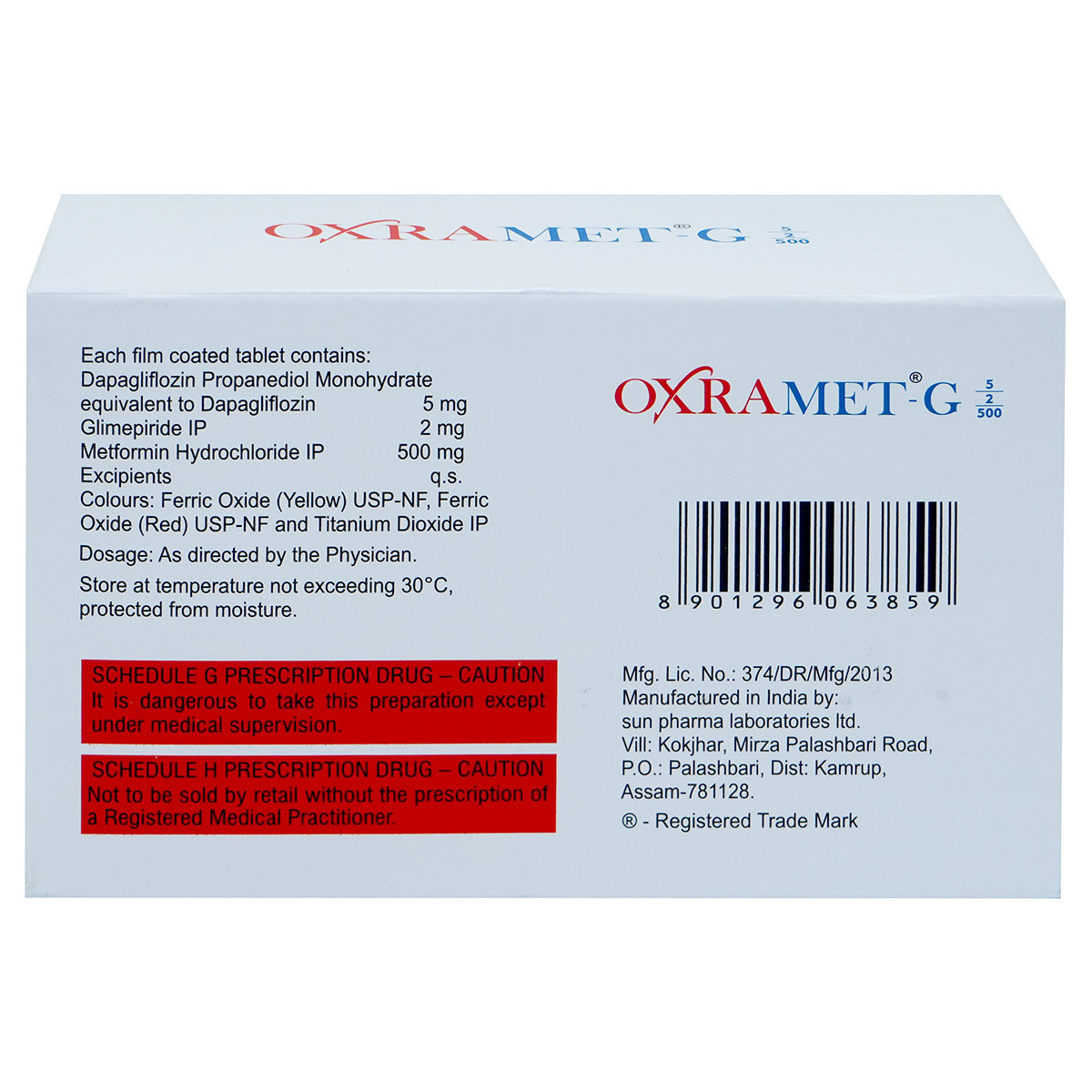 Oxramet-G 5/2/500 Tablet 7's, Pack of 7 Oxramet-G 5/2/500 Tablet 7's, Pack of 7