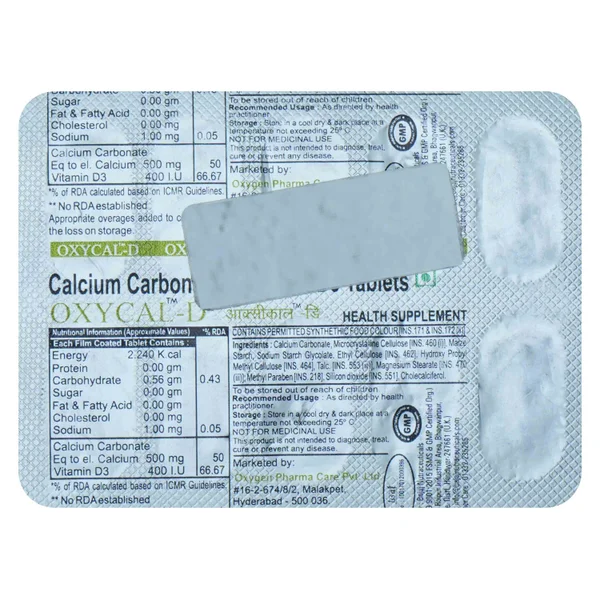 Oxycal D3 Tablet 10's