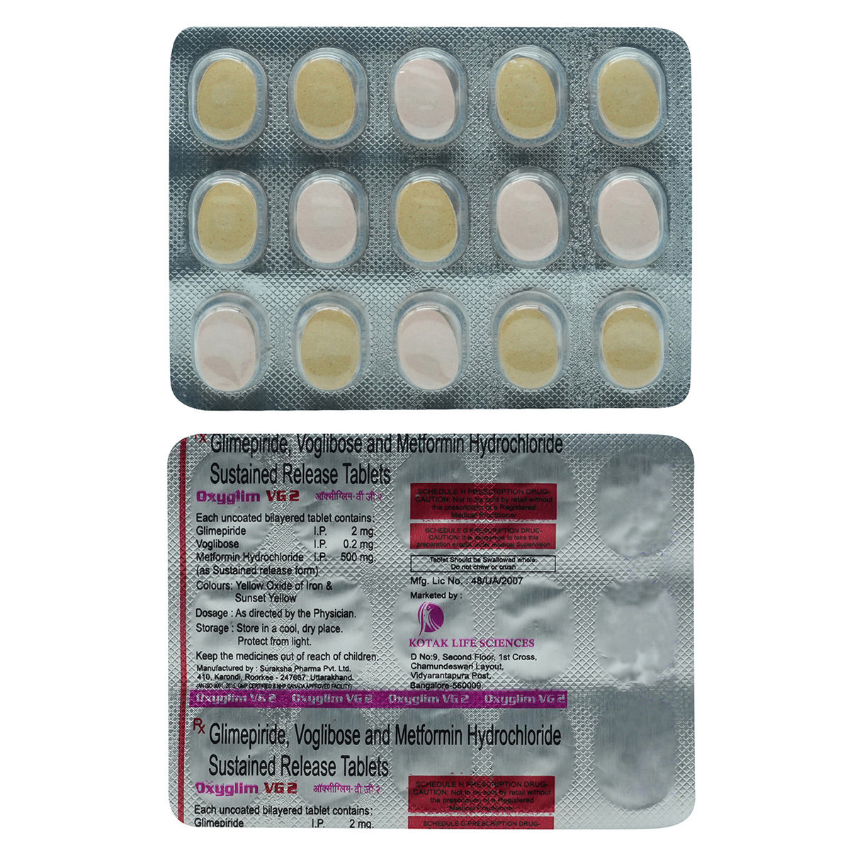 Oxyglim VG 2 Tablet 15's, Pack of 15 TABLETS Oxyglim VG 2 Tablet 15's, Pack of 15 TABLETS