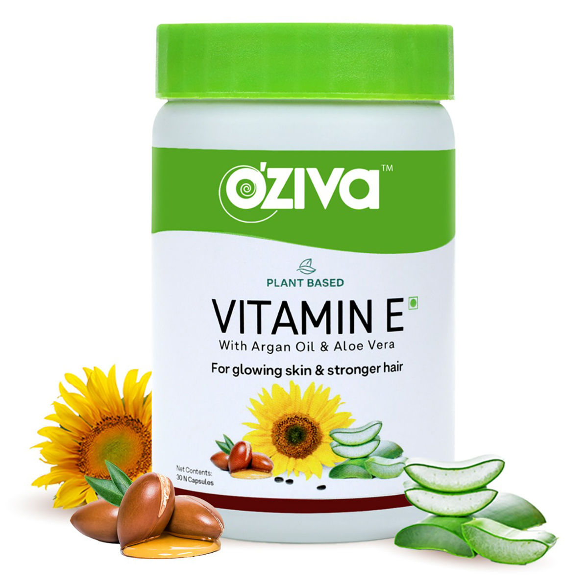 Buy OZiva Plant Based Vitamin E, 30 Capsules Online