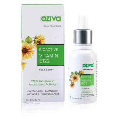 OZiva Bioactive Vitamin E122 Face Serum, 30 ml, Pack of 1