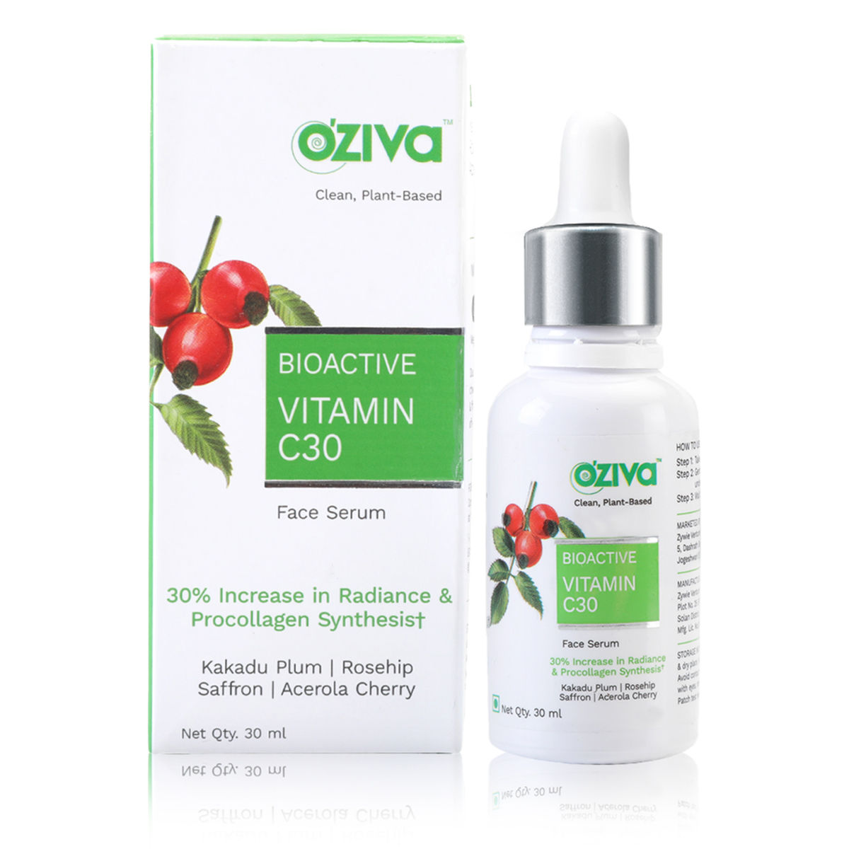 Buy OZiva Bioactive Vitamin C30 Face Serum, 30 ml Online