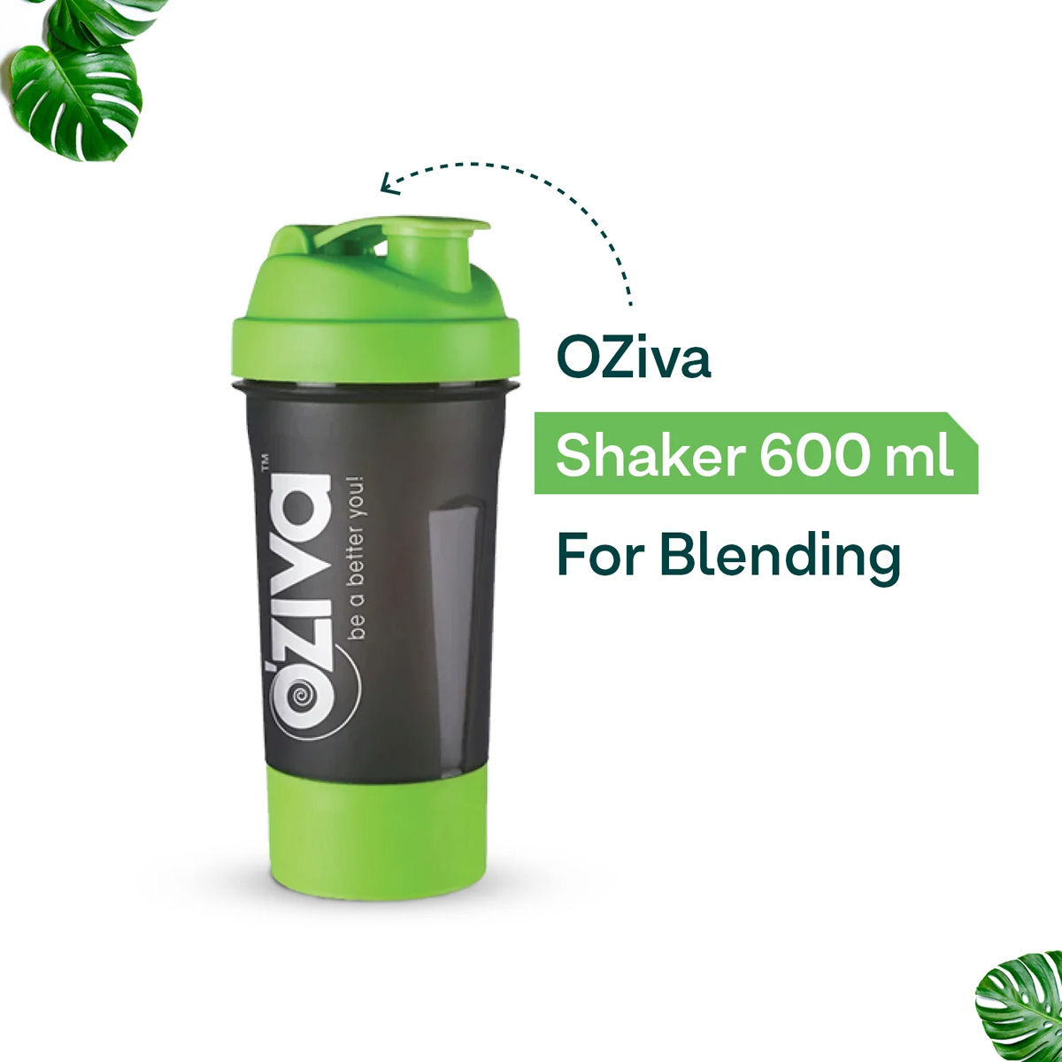 OZiva Shaker Green, 600 ml Price, Uses, Side Effects, Composition