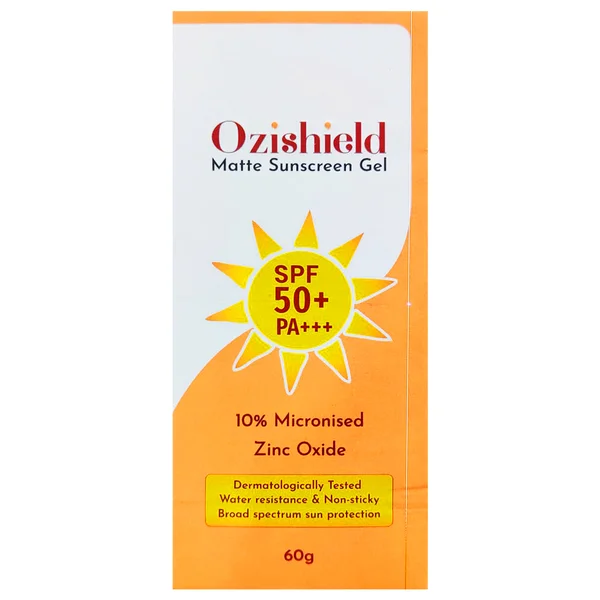 Ozishield Matte Spf 50+ Pa+++ Sunscreen Gel 60 gm