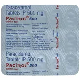 Pacimol 500 Tablet 15's, Pack of 15 TABLETS