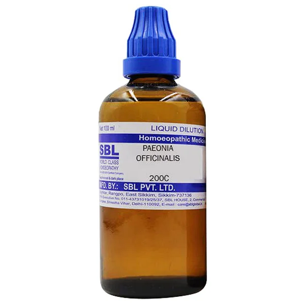 SBL Paeonia Officinalis 200 CH Dilution, 100 ml