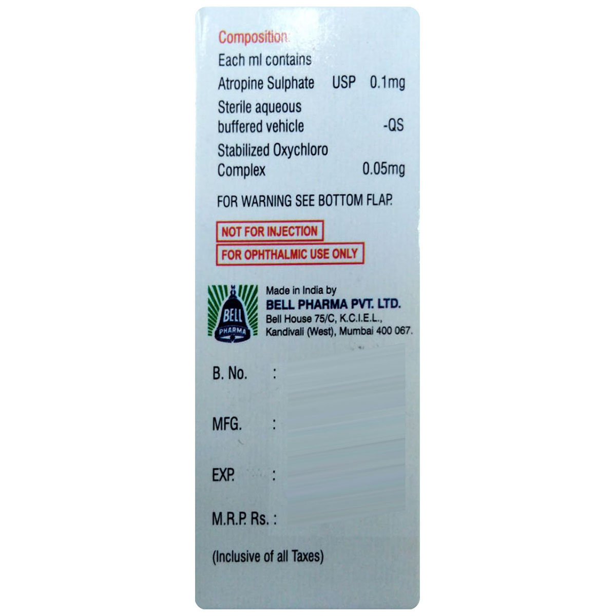 Paediatrin Eye Drops 5 ml, Pack of 1 Eye Drops Paediatrin Eye Drops 5 ml, Pack of 1 Eye Drops