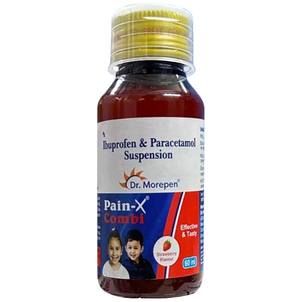 Pain-X Combi Strawberry Flavour Oral Suspension 60 ml