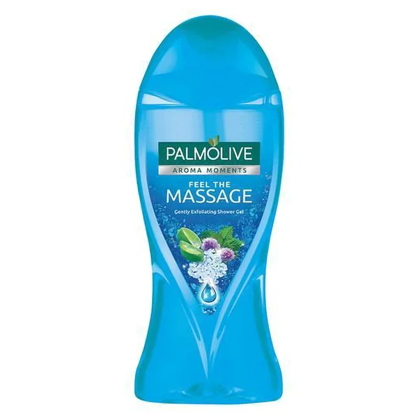 Palmolive Aroma Moments Feel the Massage Shower Gel 250 ml | Aloevera &amp; Thermal Minerals | Gentle Exfoliation | For Velvety Smooth Skin, Pack of 1