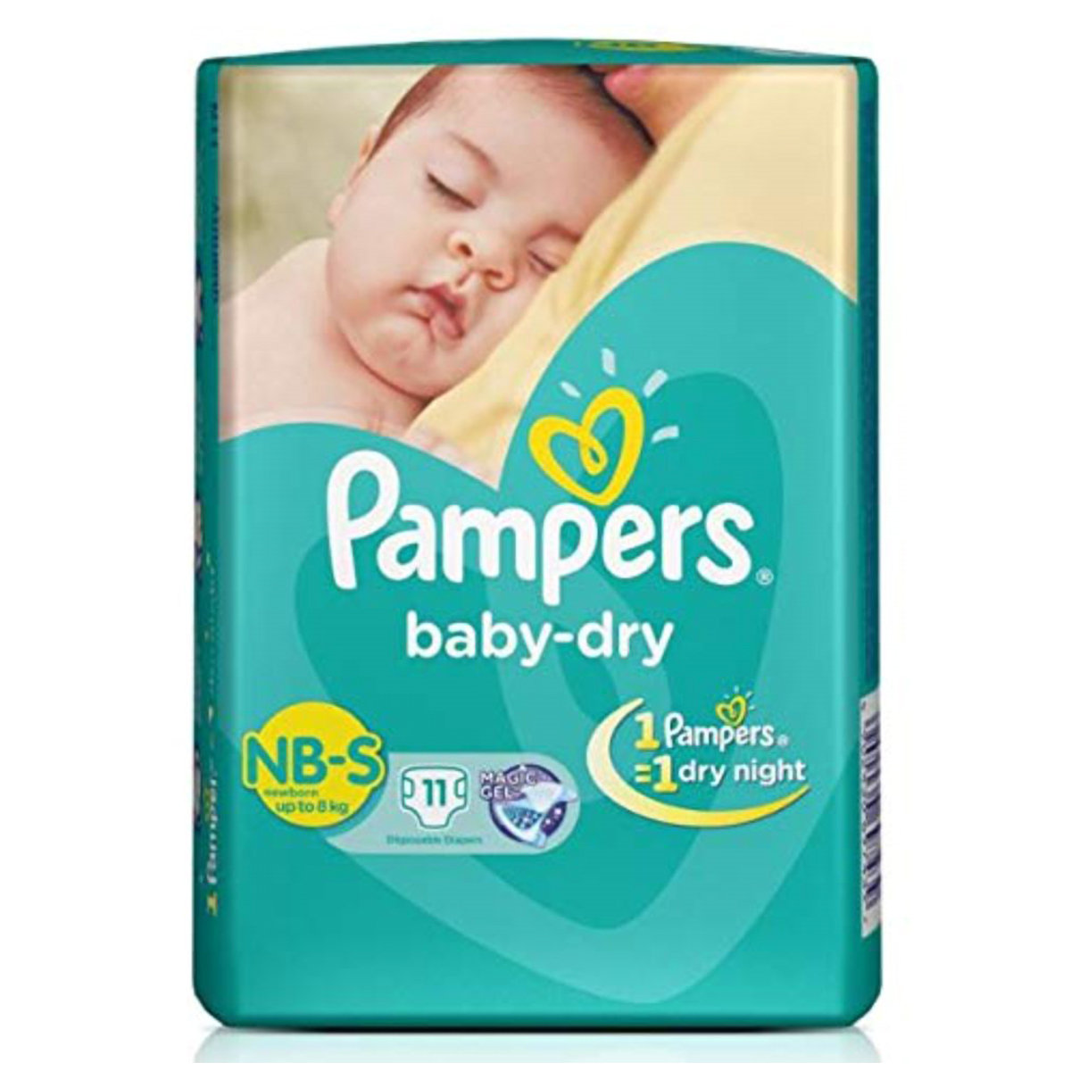Pampers Baby Dry Diapers New Born-Small, 11 Count, Pack of 1 Pampers Baby Dry Diapers New Born-Small, 11 Count, Pack of 1