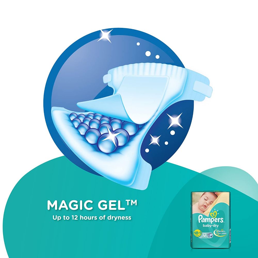 Pampers Baby Dry Diapers New Born-Small, 11 Count, Pack of 1 Pampers Baby Dry Diapers New Born-Small, 11 Count, Pack of 1