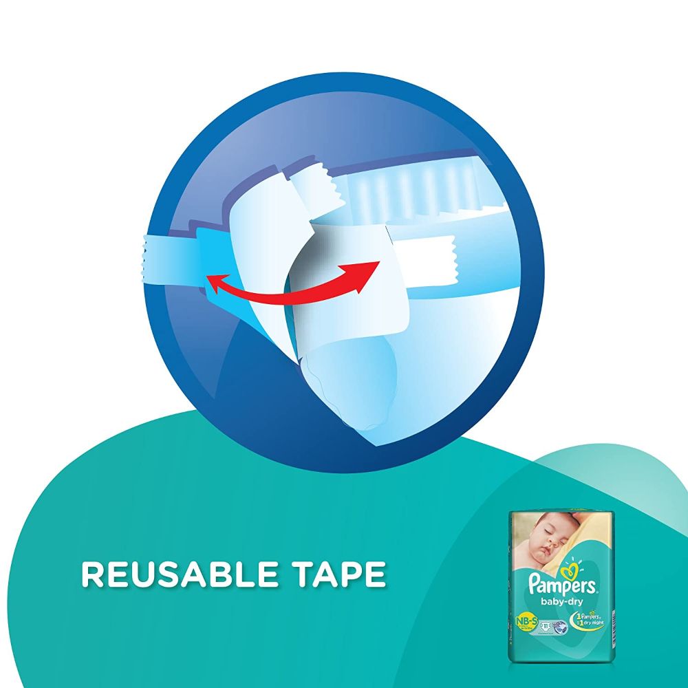 Pampers Baby Dry Diapers New Born-Small, 11 Count, Pack of 1 Pampers Baby Dry Diapers New Born-Small, 11 Count, Pack of 1