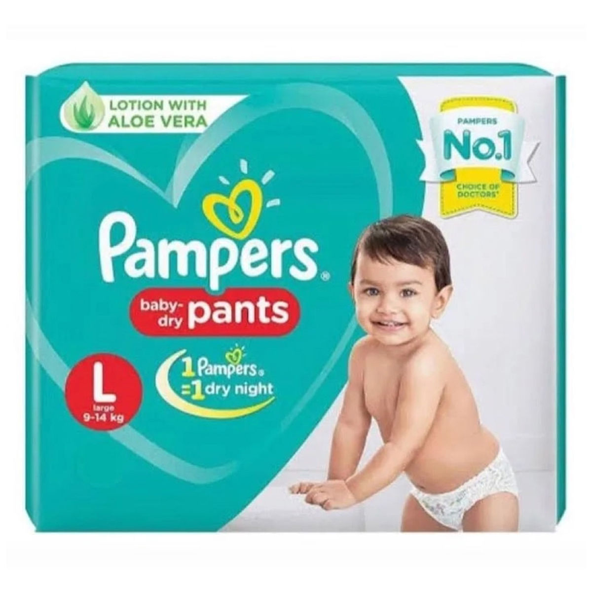 Pampers Baby Diaper Pants Large, 9 Count, Pack of 1 
