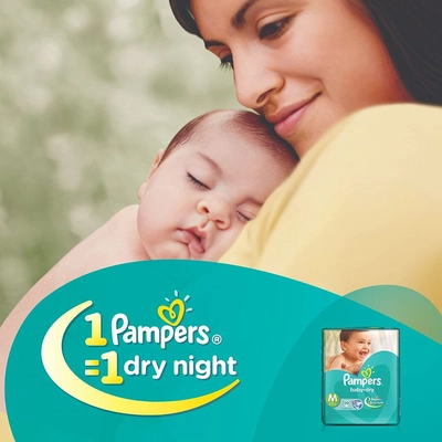 Pampers Baby Dry Diapers Medium, 20 Count, Pack of 1