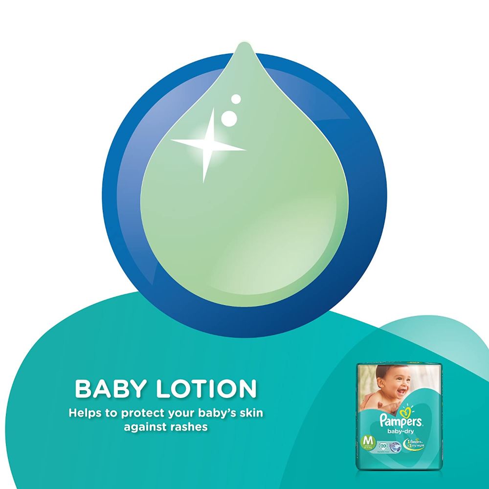 Pampers Baby Dry Diapers Medium, 20 Count, Pack of 1 Pampers Baby Dry Diapers Medium, 20 Count, Pack of 1