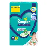 Pampers All-Round Protection Diaper Pants Medium, 6 Count, Pack of 1