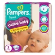Pampers Active Baby Taped Diapers Small, 46 Count