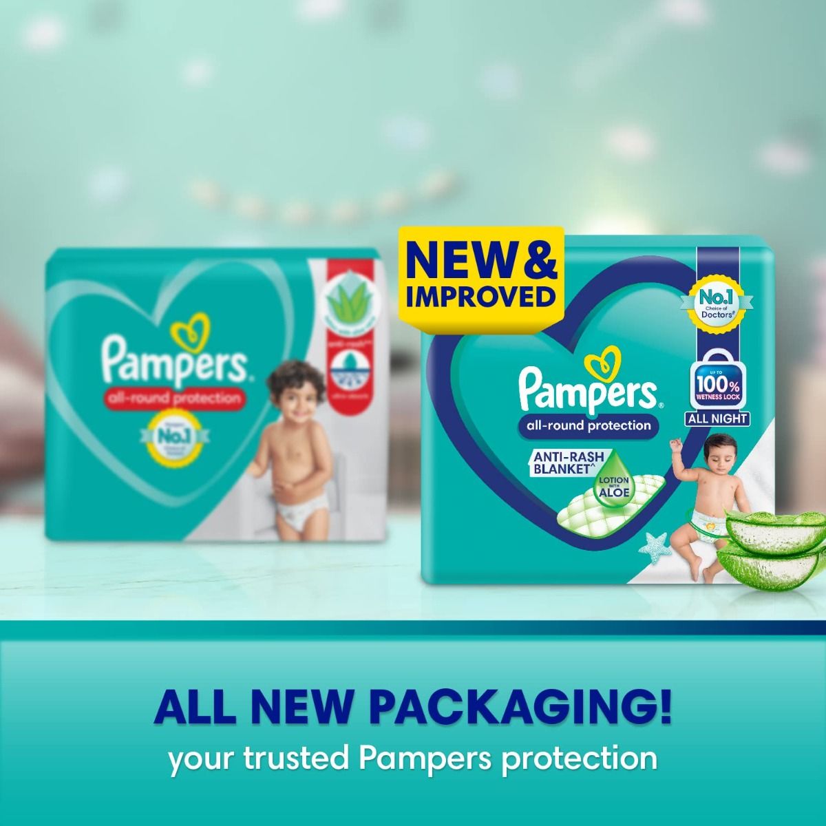 Buy Pampers All round Protection Pants Style Baby Diapers XLarge XL  Size 56 Count Anti Rash Blanket Lotion with Aloe Vera 1217kg Diapers  Online at Low Prices in India  Amazonin