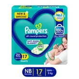 Pampers All-Round Protection Diaper Pants New Baby, 17 Count, Pack of 1