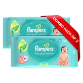 Pampers Baby Wipes with Aloe, 144 Count (2 x 72 Wipes), Pack of 1