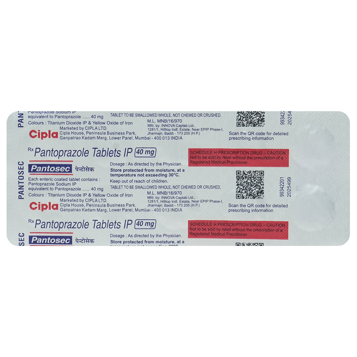 Pantosec 40 mg Tablet 10's, Pack of 10 TABLETS Pantosec 40 mg Tablet 10's, Pack of 10 TABLETS