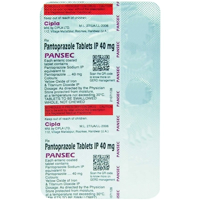 Pansec Tablet 15's, Pack of 15 TABLETS