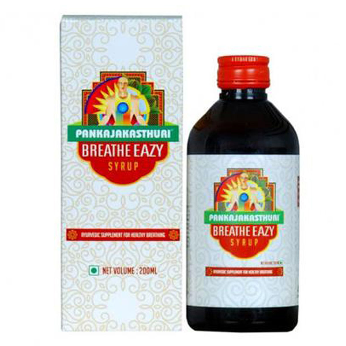 Buy Pankajakasthuri Breathe Easy Syrup, 200 ml Online