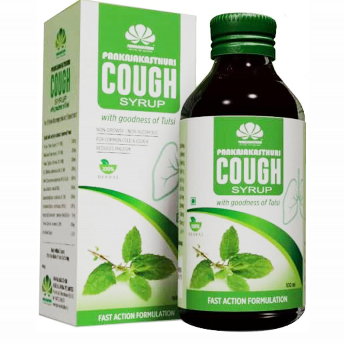 Buy Pankajakasthuri Tulsi Cough Syrup, 100 ml Online