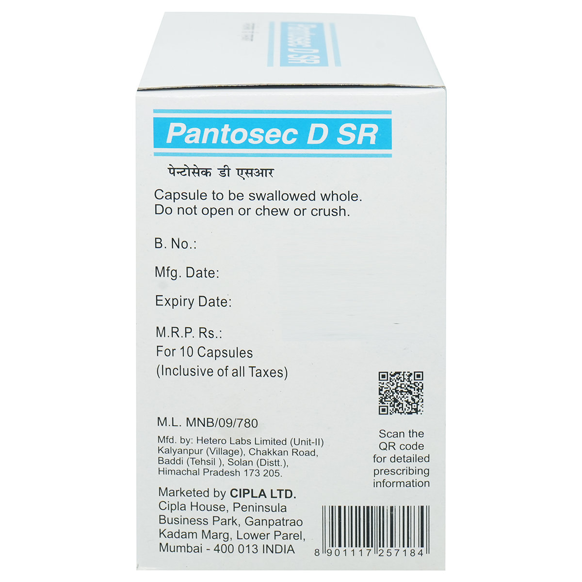 Pantosec DSR Capsule 10's, Pack of 10 Pantosec DSR Capsule 10's, Pack of 10