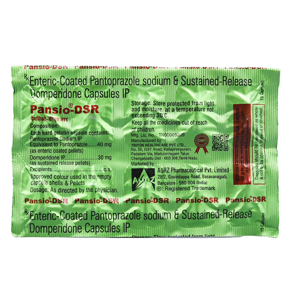 Pansip-DSR Capsule 10's, Pack of 10 Pansip-DSR Capsule 10's, Pack of 10