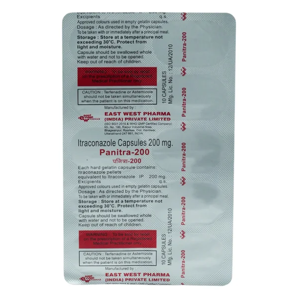 Panitra 100 mg Capsule 10's
