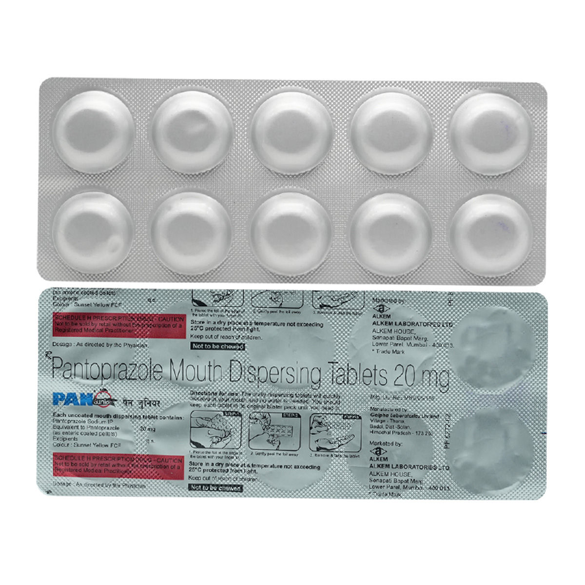 PAN Junior Tablet 10's Price, Uses, Side Effects, Composition Apollo