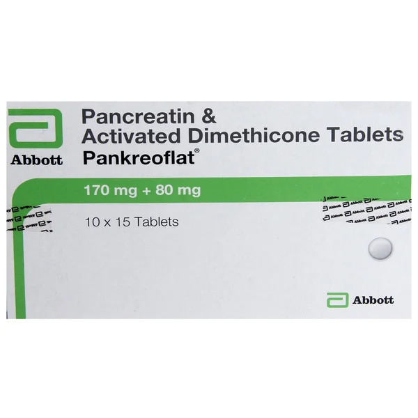 Pankreoflat 170 mg/80 mg Tablet 15's, Pack of 15
