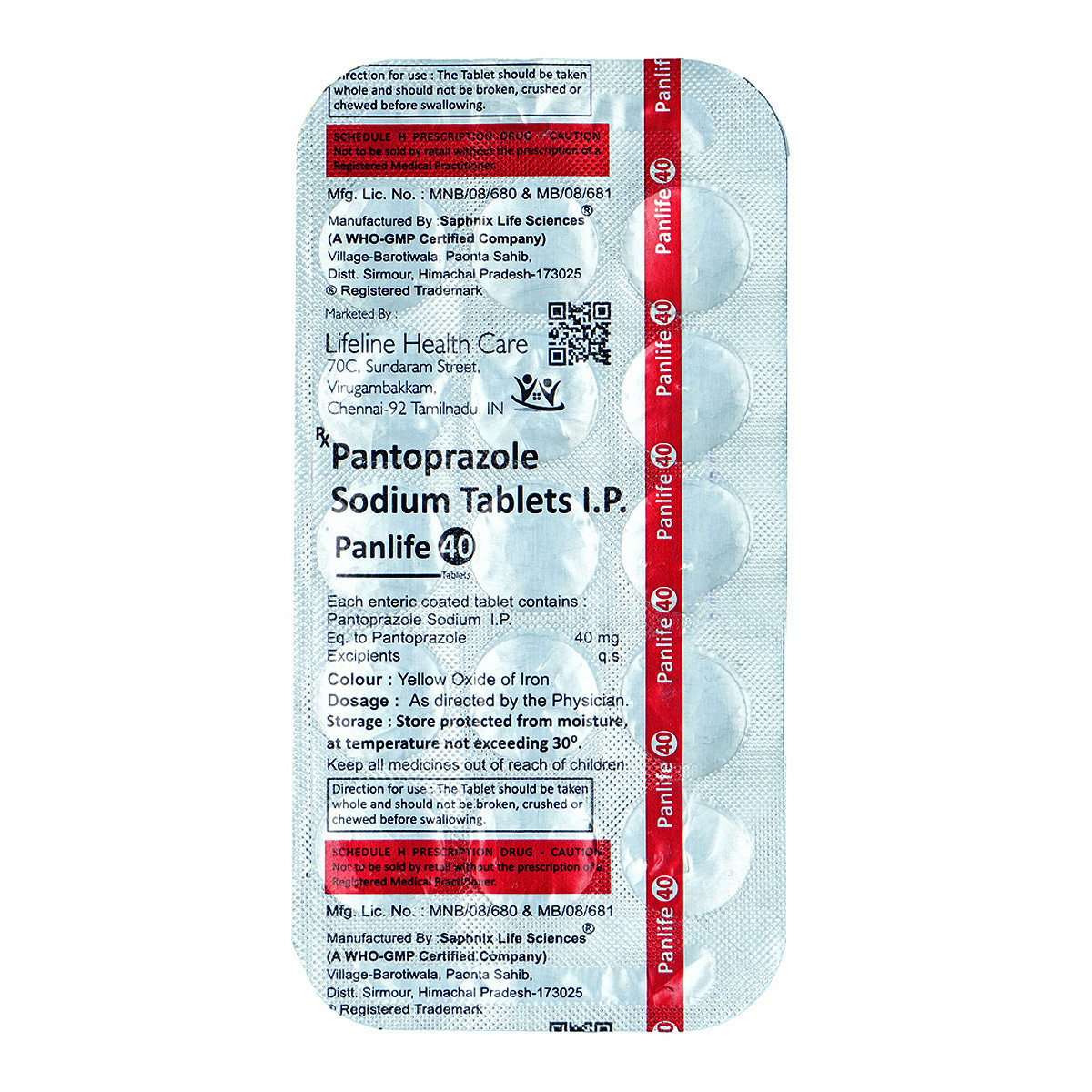 Panlife 40 Tablet 15's, Pack of 15 TABLETS Panlife 40 Tablet 15's, Pack of 15 TABLETS