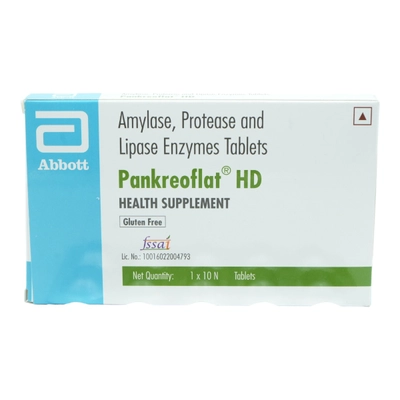 Pankreoflat HD Tablet 10's, Pack of 10 TABLETS