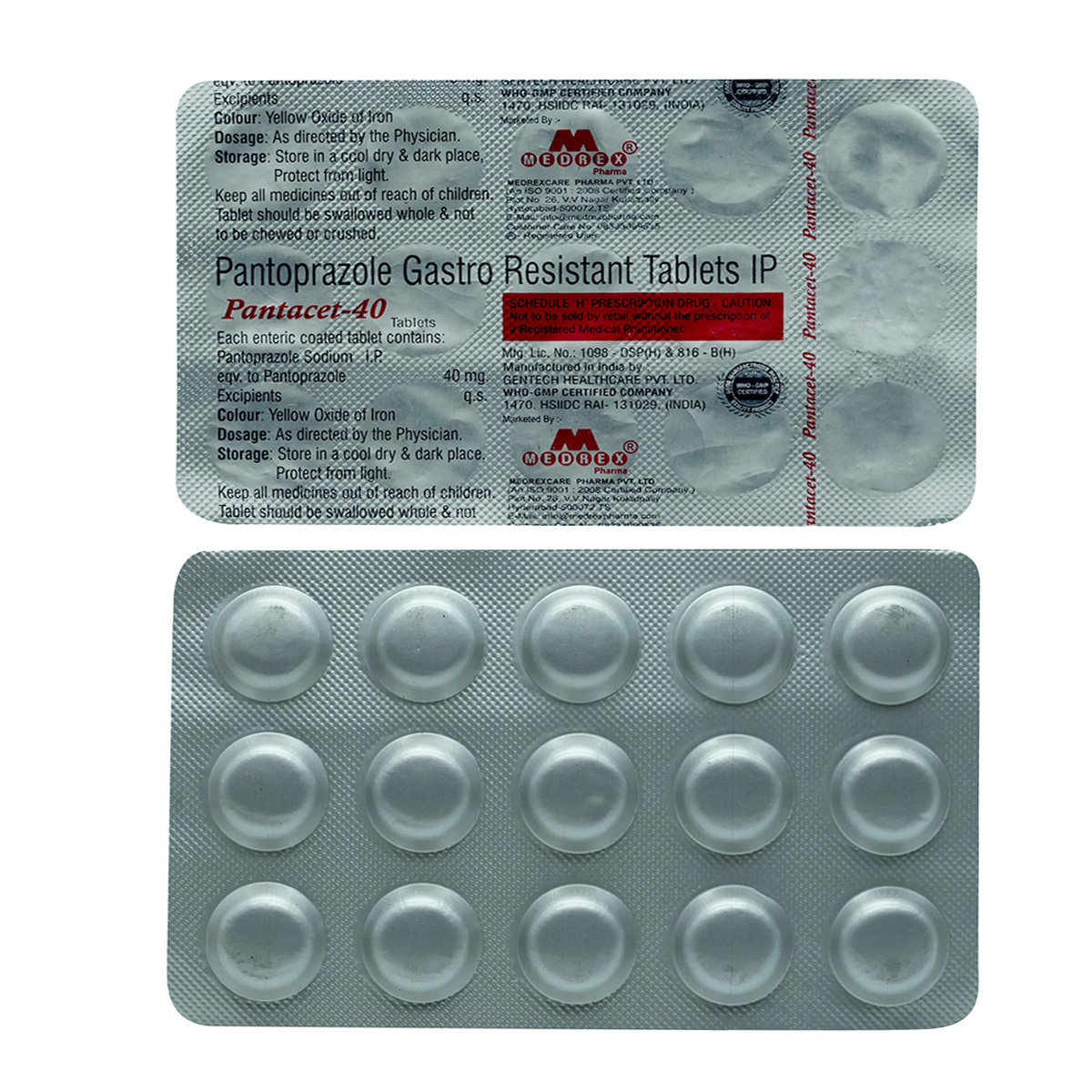 Pantacet 40 mg Tablet 15's, Pack of 15 TabletS Pantacet 40 mg Tablet 15's, Pack of 15 TabletS