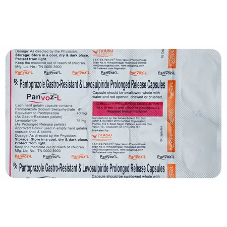 Panvoz-L 40/75 Capsule 10's