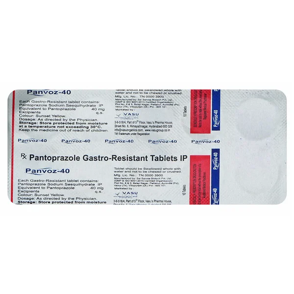 Panvoz-40 Tablet 10's