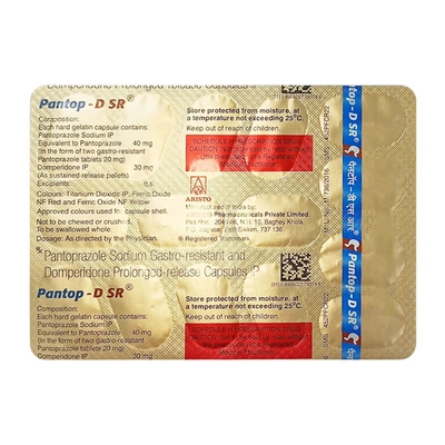 Pantop-D SR Capsule 15's, Pack of 15 CapsuleS